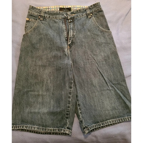 Reaction Kenneth Cole Bermuda Shorts Boys Size 16 Blue Denim Cotton (D24) - Picture 1 of 7